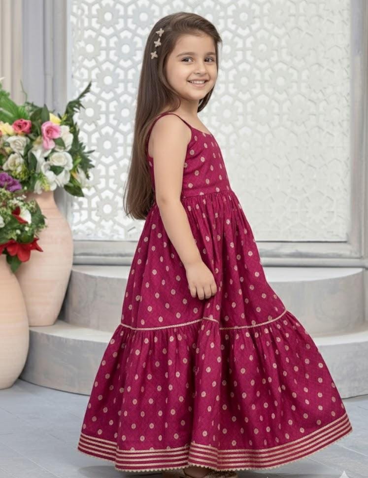 Ruby Bloom Tiered Gown for Girls Kids Edition