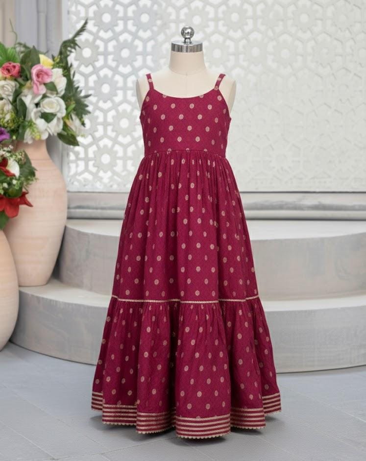 Ruby Bloom Tiered Gown for Girls Kids Edition
