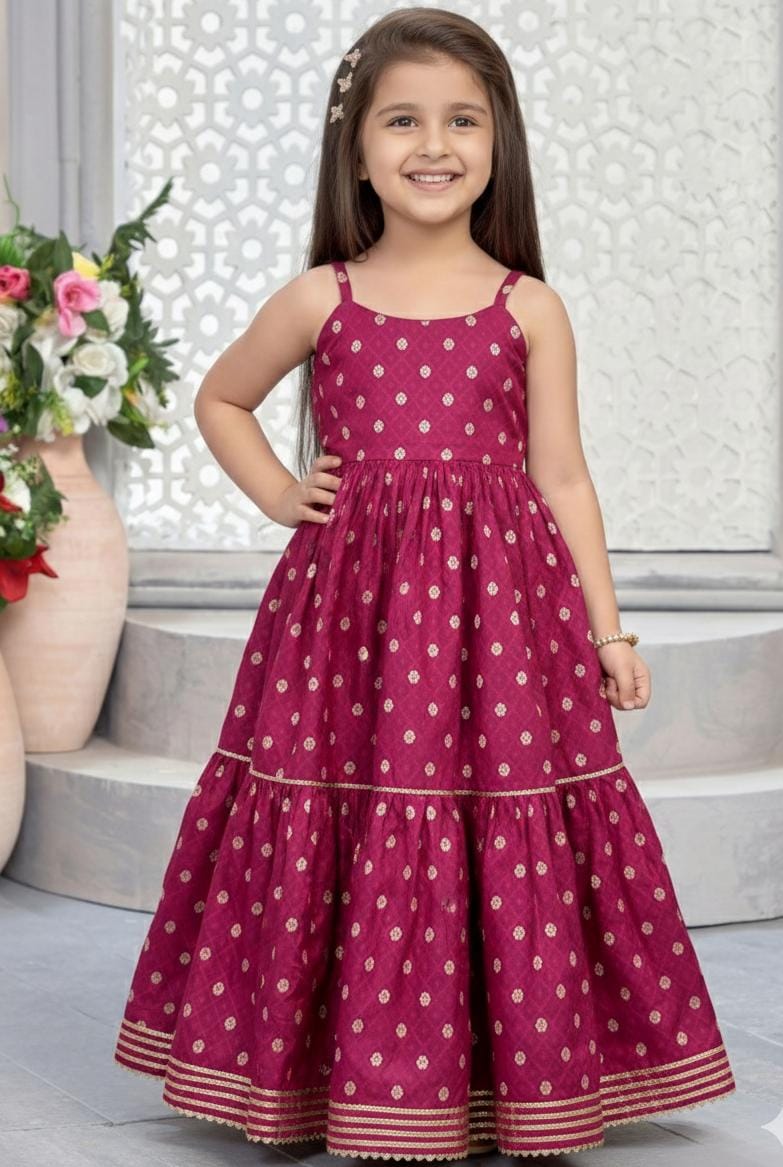 Ruby Bloom Tiered Gown for Girls Kids Edition
