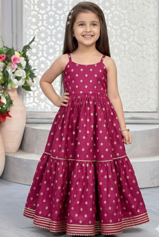Ruby Bloom Tiered Gown for Girls Kids Edition