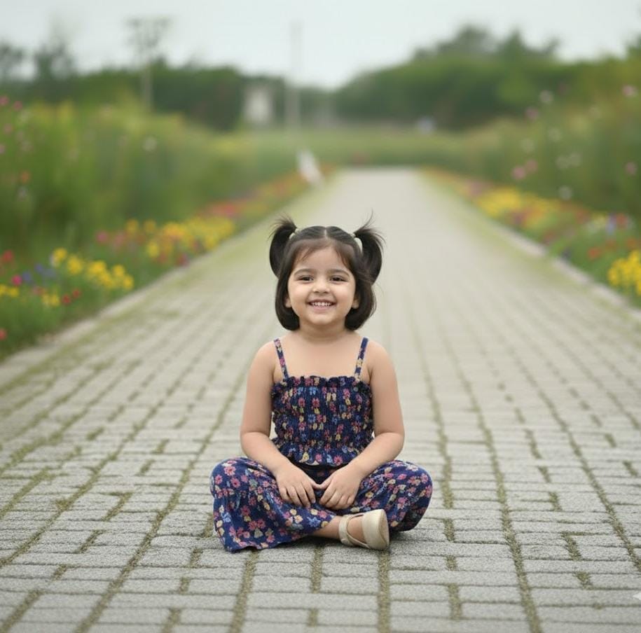 Little Bloom Navy Floral 2-Piece Tiered Co-ord Set