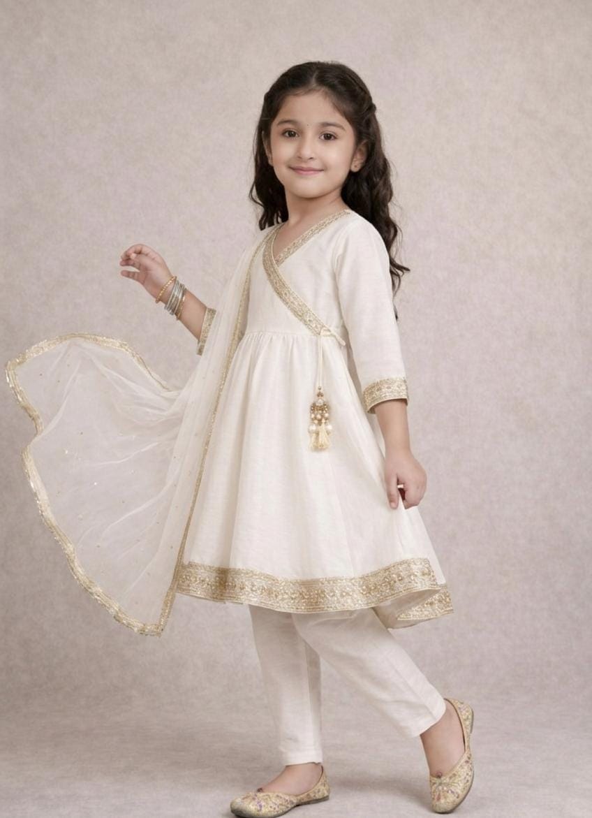 Ivory Grace Maharani angarakh Kurta Set