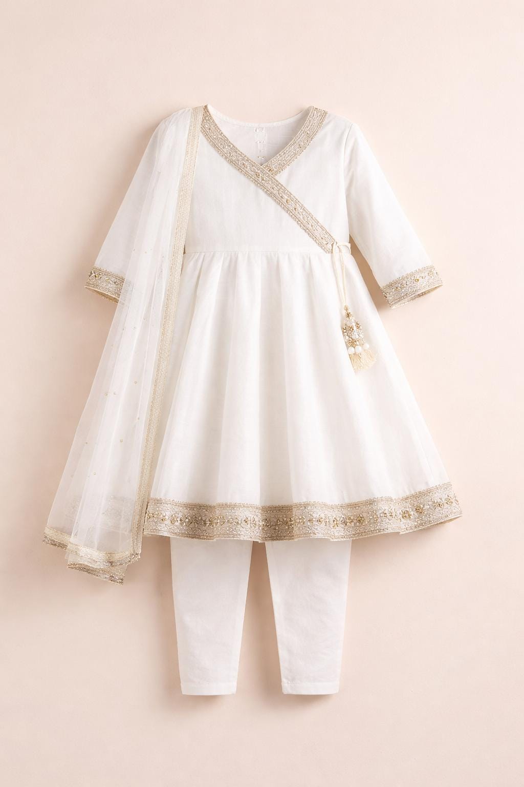Ivory Grace Maharani angarakh Kurta Set