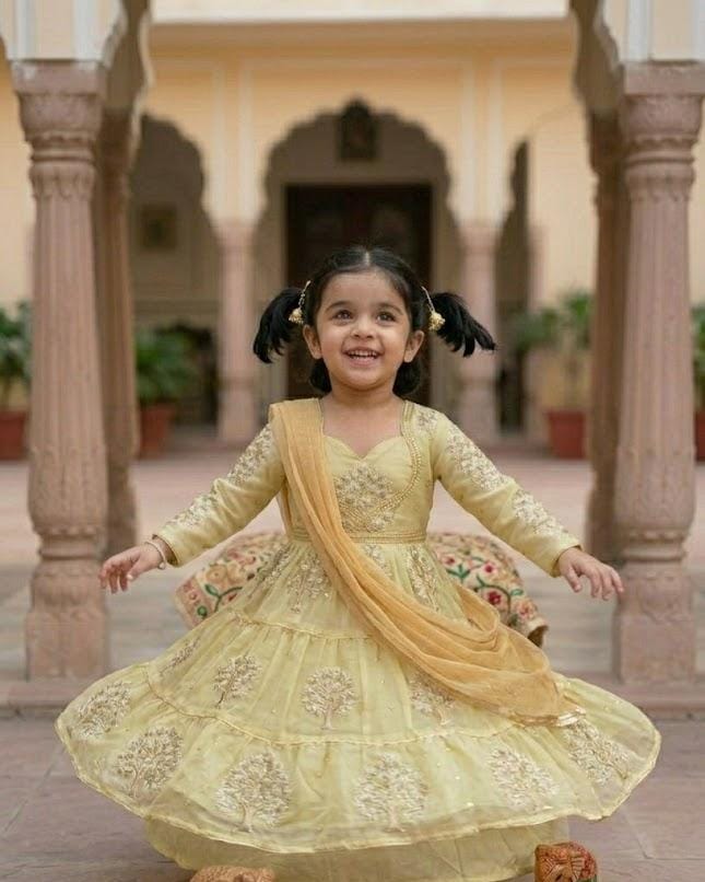 Girls Pastel Green Embroidered Lehenga Choli with Dupatta